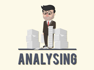 Analysing business concept illustration