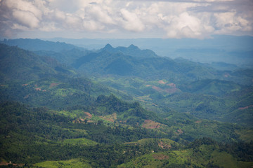Forest encroachment to plant corn Tak ,Thailand.