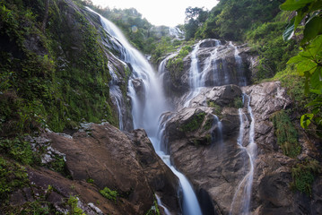 Pre To Lo Su or Pi Tu Kro waterfall (Heart-shaped waterfall) Umphang Tak ,Thailand.
