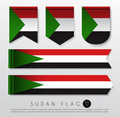 Set Of World Flag Ribbon Template : Vector Illustration