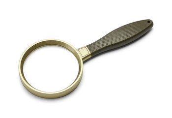 Gold and Brown Magnifing Glass