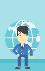 Businessman taking part in global business.