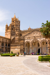 Fototapeta na wymiar Palermo Cathedral is the church of the archdiocese. Sicily, Ital