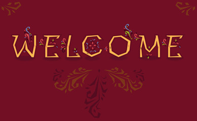 Welcome. Artistic font