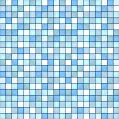 Fototapeta premium mosaic seamless pattern. square tile with pastel blue colors