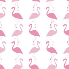 Flamingo seamless pattern. silhouette. pink. Illustration for your design.