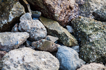 Rock texture in close up