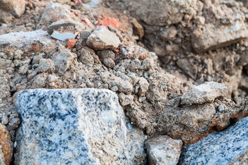 Rock texture in close up