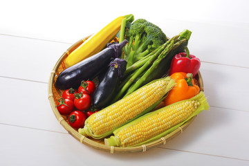 夏野菜の集合イメージ Vegetable set