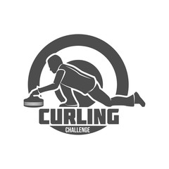 vintage curling labels and design elements