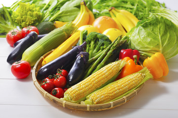 夏野菜の集合イメージ Vegetable set