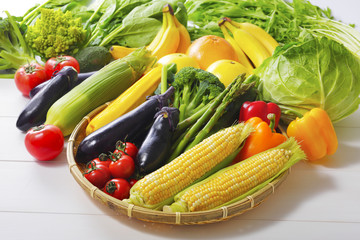 夏野菜の集合イメージ Vegetable set