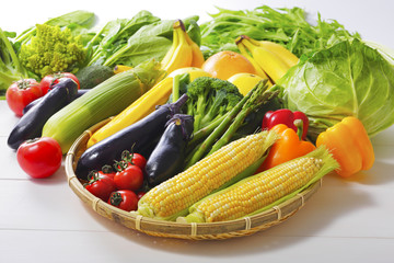 夏野菜の集合イメージ Vegetable set