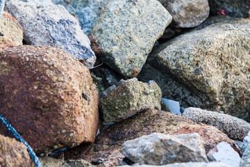 Rock texture in close up
