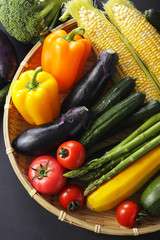 夏野菜イメージ　Summer vegetable set