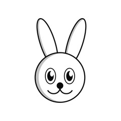 Head of bunny vector