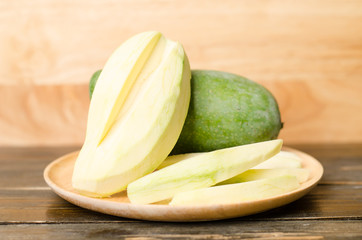 Raw mango fruit