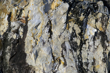 Vintage or grungy blue and rusty background of cement concrete wall stone texture pattern