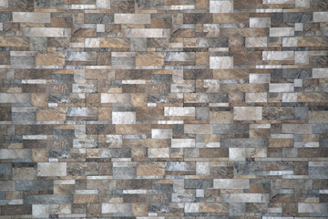 Background of stone wall made with blocks