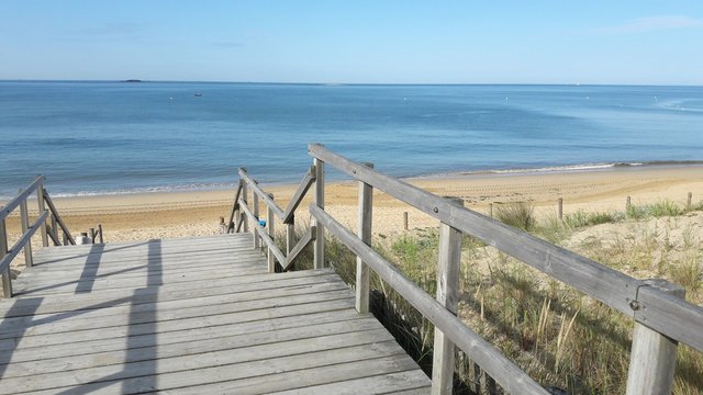 pornichet escalier bois plage bonne source