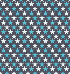 Seamless Colorful Star Pattern. Ideal for gift wrapping paper.