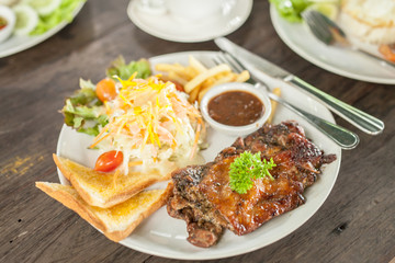 Grilled beef steak