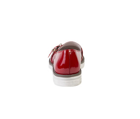 Fototapeta premium women's red shoes on a white background online sale