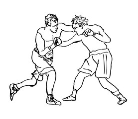Fototapeta na wymiar Boxing fight design