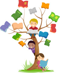 Stickman Kids Book Tree Read
