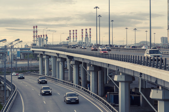 Moscow traffic.