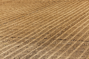 plowed agricultural field