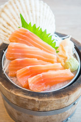 Salmon sashimi