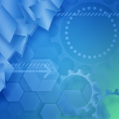 Blue Abstract Technology Background