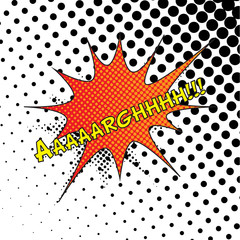 Naklejka premium Colourful comic book style explosion vector effect