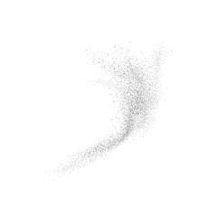 Abstract movement of grain or dust particles