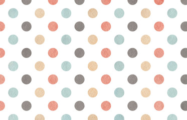 Watercolor gray, pink, beige and blue polka dot background. - 116471687