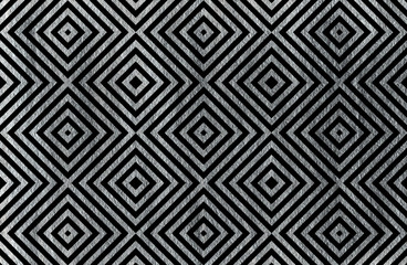 Geometrical silver pattern.