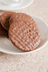Chocolate wholemeal digestive biscuits