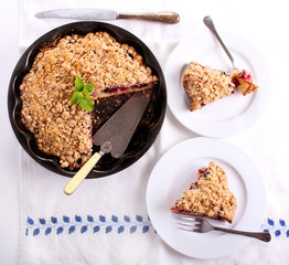 crumble topping cake