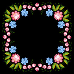 Russian Gorodets ornament