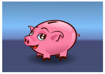 Cute smiling Piggy Bank