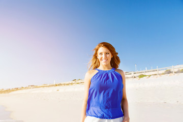 Young woman at the beach