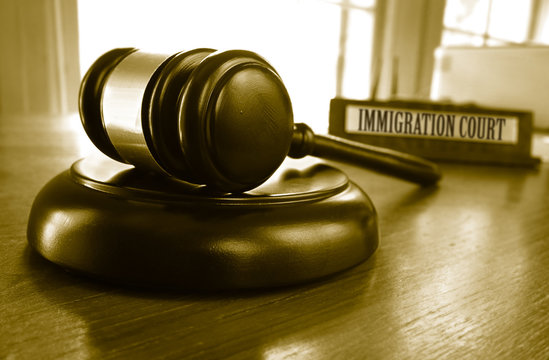 Immigration Court gavel