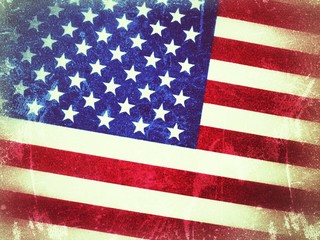 American flag grunge background, election year usa