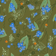 Camouflage with me-nots