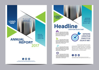 Blue Brochure Layout design template. Annual Report Flyer Leaflet cover Presentation Modern background. illustration vector in A4 size