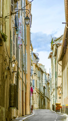 View of the historic quarter Le Panier in Marseille in France