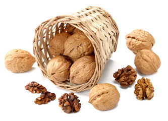 walnuts in the basket