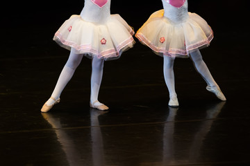 Dancers during ballet performances.Legs only. © ververidis