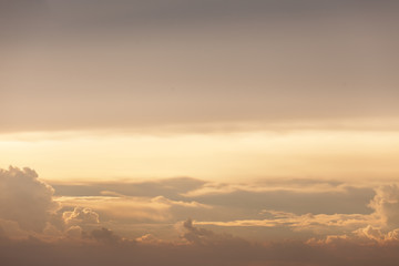 Sunset. blue sky and twilight colored cloud